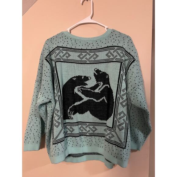 Vintage Sweaters - Vintage Bear Knit Sweater